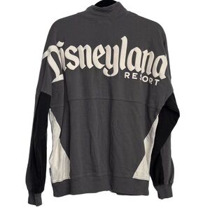 Disneyland Spirit Jersey Zip Track Jacket for Adults, Gray Black White size M